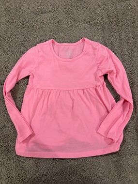 The Children's Place Long Sleeve Pink Peplum Top